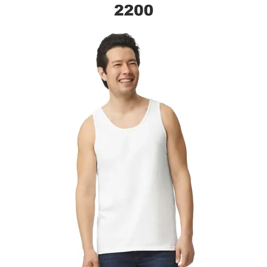 Gildan&reg; Ultra Cotton Crewneck Sleeveless Tank Top - 2200 Royal {3}