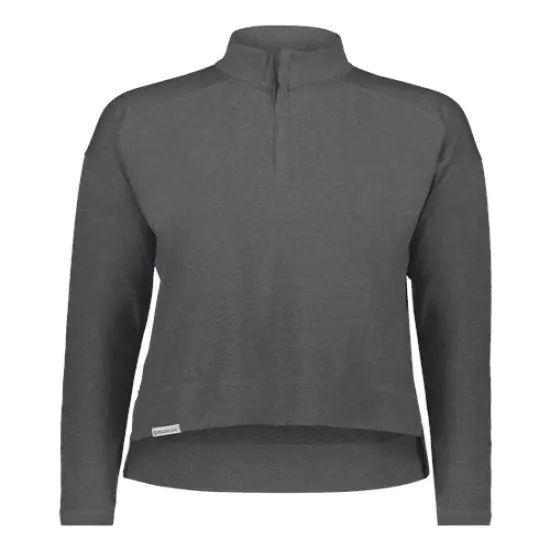 Holloway&reg; Women's Ventura Soft Knit Quarter-Zip Carbon Heather {1}
