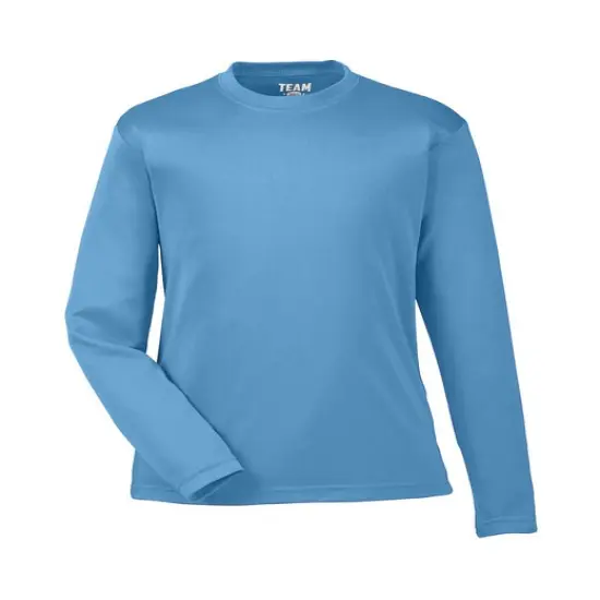 Team 365&reg; Youth Zone Performance Long-Sleeve T-Shirt SPORT LIGHT BLUE {1}