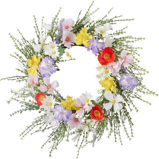 Summer 20 Inch Wreath for Front Door Decor, Hang on Indoor Walls and Windows, Decorations for Home, Porch, and Farmhouse {1}