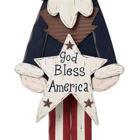 36"- Rustic Uncle Sam Patriotic Figurine {3}