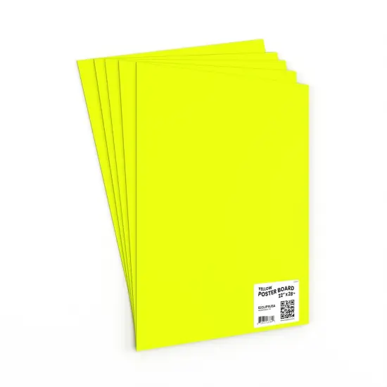 Poster Boards Yellow 22x28 in &ndash; Large Size &ndash; 50 Count {3}