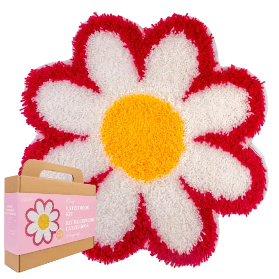 John Bead Rug Latch Hook DIY Kit for Beginners Daisy {1}