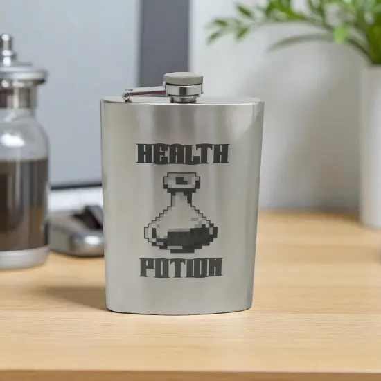 8oz Health Potion - Stainless Steel Flask {2}
