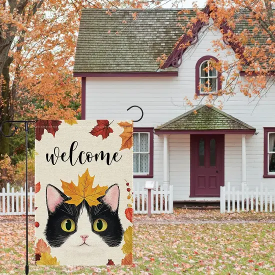 Welcome Fall Garden Yard Flag 12 x 18 Inch {1}