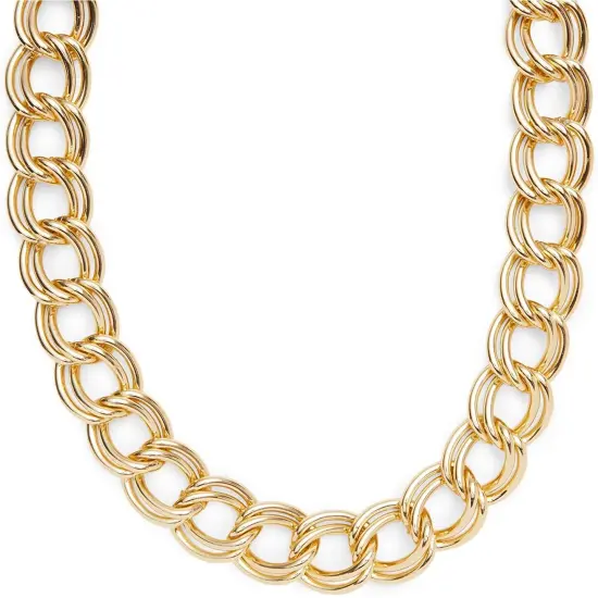 Gold Chunky Necklace, Cuban Link Chain, Hip Hop Accessories 36 inch {4}