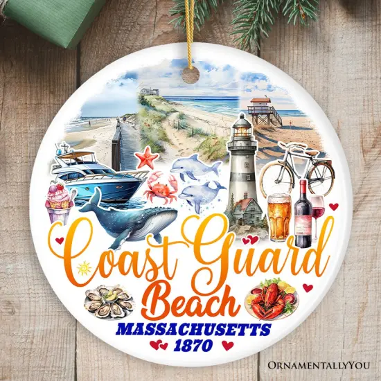 Coast Guard Heritage Christmas Ornament, Massachusetts Souvenir and Gift {6}