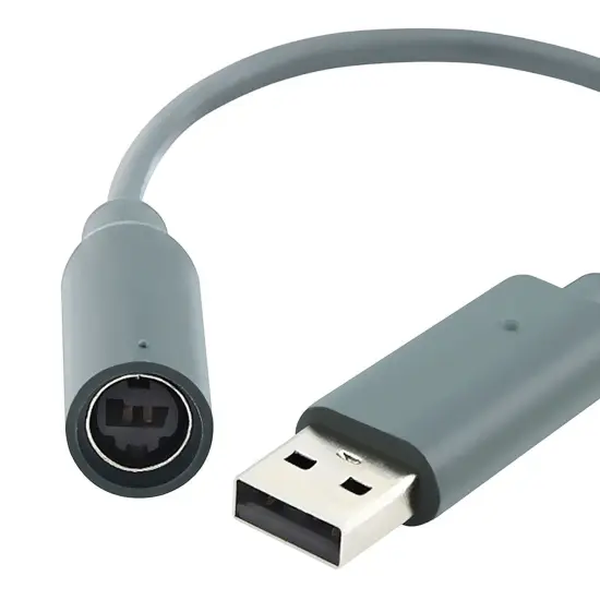 Insten USB Breakaway Cable for MicroSoft xBox 360 Grey {4}