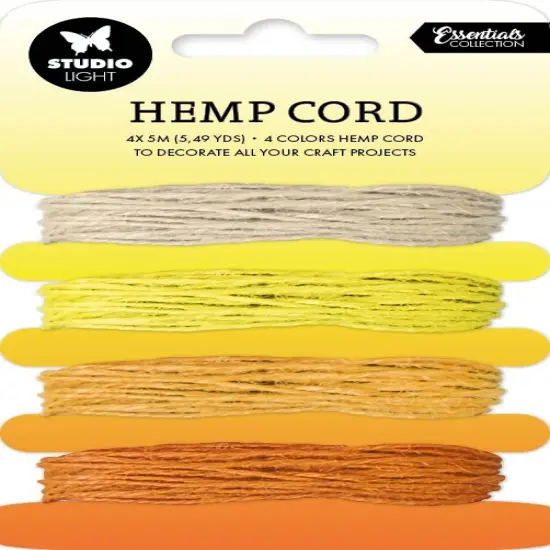 Studio Light Consumables Hemp Cord 4/Pkg-Nr. 12, Shades Of Yellow {1}