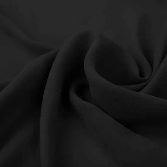 1 Yard Elegant Lightweight Wool Dobby Black Fabric 58/60" Wide Apparel & Craft {1}