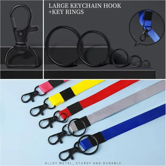 Lobster Claw Clasps & Jump Ring for Jewelry Making, Black {4}