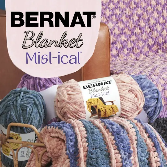 Bernat Blanket Mist-Ical Yarn 24 Pack-Berry {3}