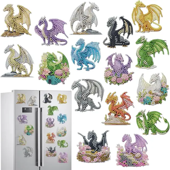 Dragon Diamond Painting Magnets {1}