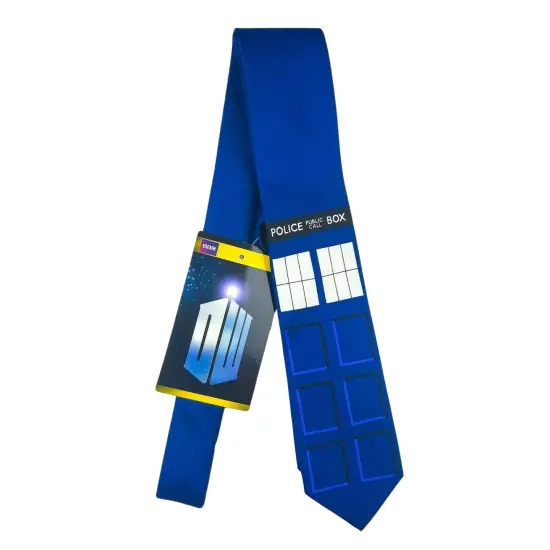Doctor Who TARDIS Police Box Neck Tie Costume Accessory {4}