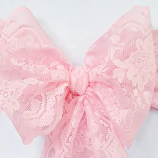 10 Pieces Pink Caspari Lace Chair Sashes for Elegant Event Seating D&eacute;cor 9" x 108" {3}