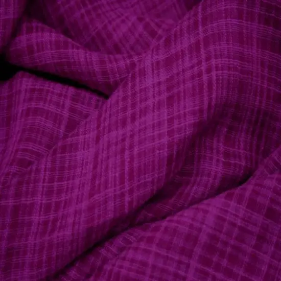 1 Yard Cotton Rayon Slub Fabric Purple Color Textured Weave 55/56" Width Apparel Fabric {2}
