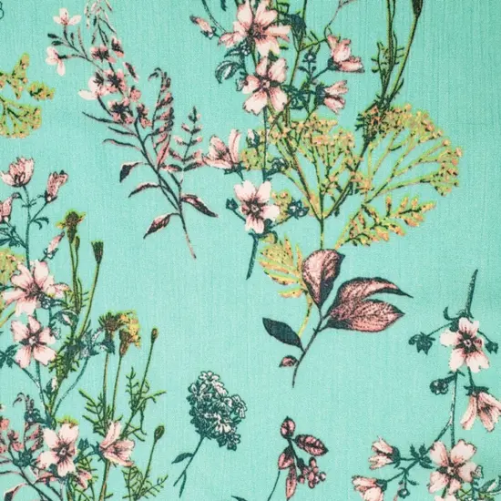 1 Yard Comfortable 50/52" Apparel Fabric Rayon Crinkle Fabric in Mint {2}