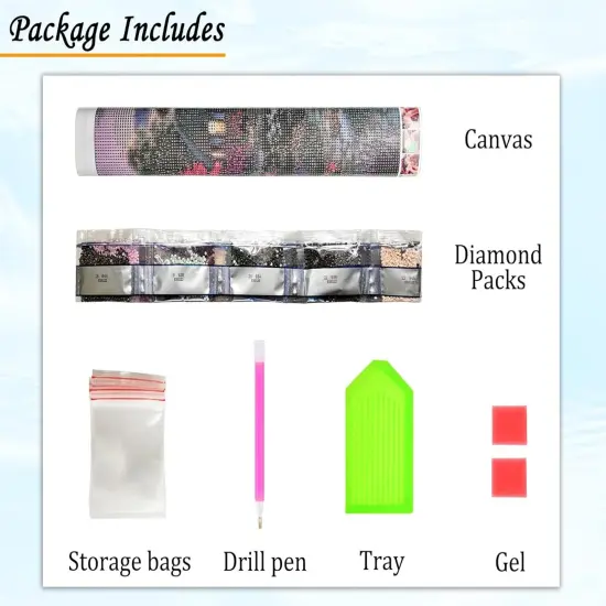 5D Cottage Landscape Diamond Painting Kits for Adults {5}