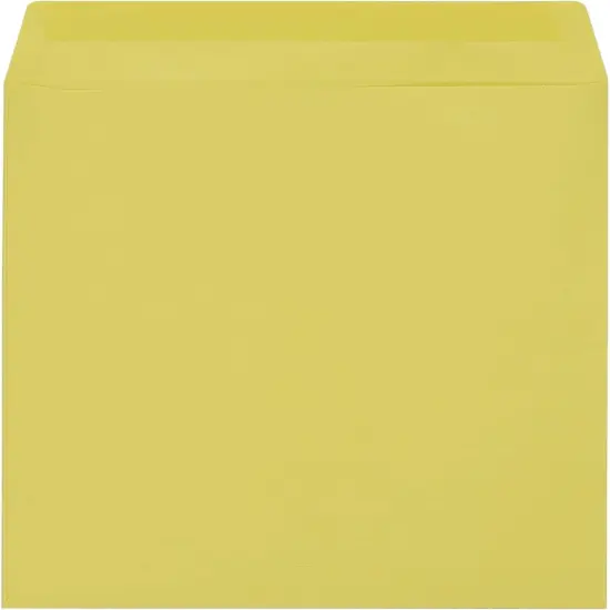 Lemon Self Seal Flat A6 Italian Recycled Paper Envelopes 4 3/4" x 6 1/2" (12 x 16.5cm) Pack of 50 - Cards Invitations Wedding Confetti Photos Party Favors {1}