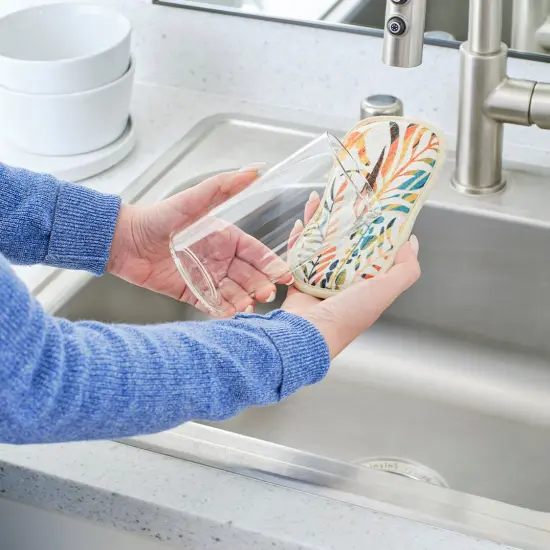 Colorful Leaves Reusable Scrubbies, Set of 4 {2}