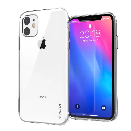 Insten Ultra Slim Soft TPU Rubber Protective Cover Compatible with iPhone 11 6.1" 2019 [Reinforced Camera Protection / Support Wireless Charging] Clear {1}