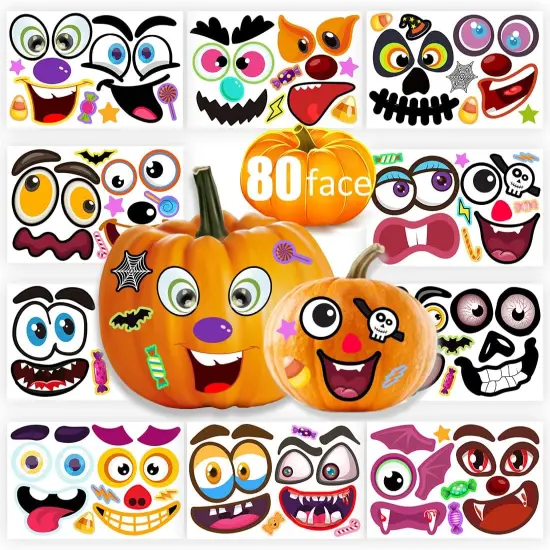 80 Packs Pumpkin Decorating Kit {1}