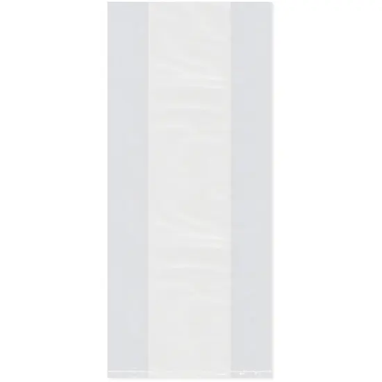 Plymor 8" x 4" x 18" (Pack of 100), 1 Mil Gusseted Plastic Bags {1}