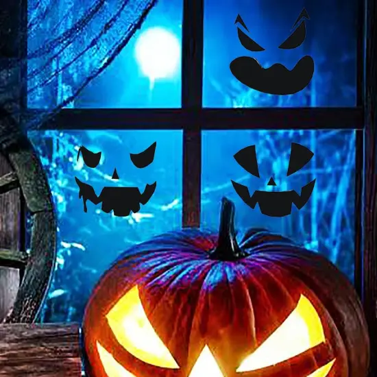 24 Pcs Halloween Pumpkin Decorating Stickers {3}