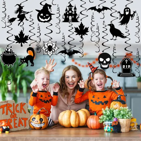 36PCS Halloween Decorations Hanging Swirls {2}