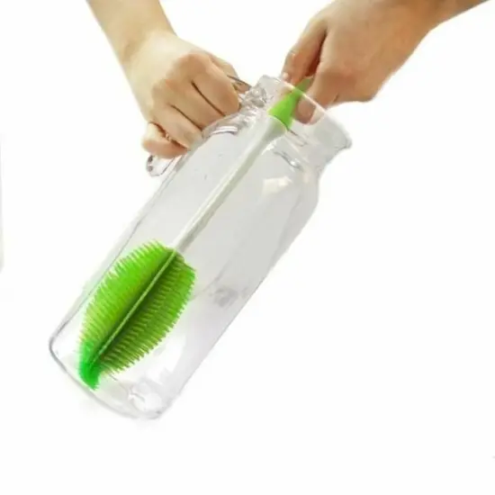 Norpro 14" Long Silicone Bottle Brush - Great for Cleaning Travel Cups and Baby Bottles {6}