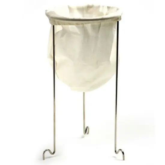 Norpro Jelly Strainer Set - Stainless Steel Frame Stand with Reusable Cotton Bag {1}