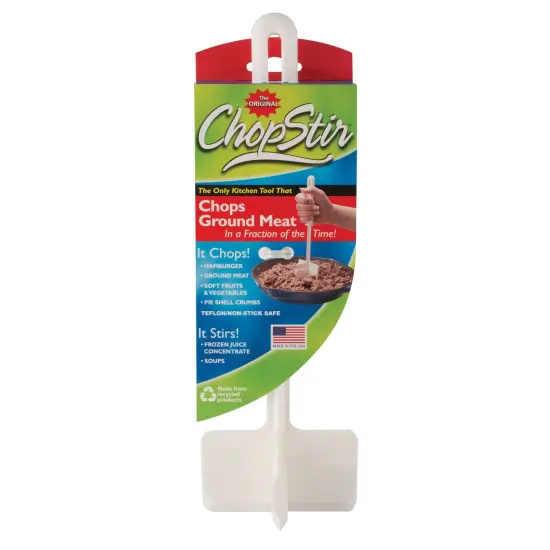 ChopStir Original Hamburger Ground Meat Vegetable Frozen Concentrate Egg Food Chopper White {7}