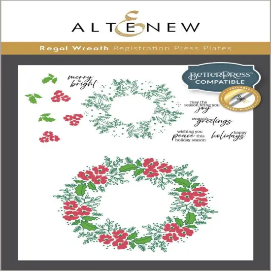 Regal Wreath Registration Press Plate Set {1}