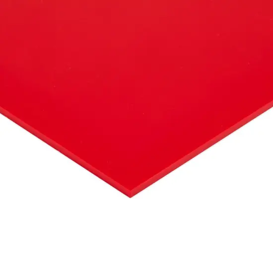 2-Pack Opaque Cast Acrylic Sheet, 1/8-Inch Thick 11.75x11.75-Inch Square Plastic Tiles for Wall Decorations, Laser Cutting, Arts and Crafts, and Custom Signs for Cafes and Boutiques (Red) {5}