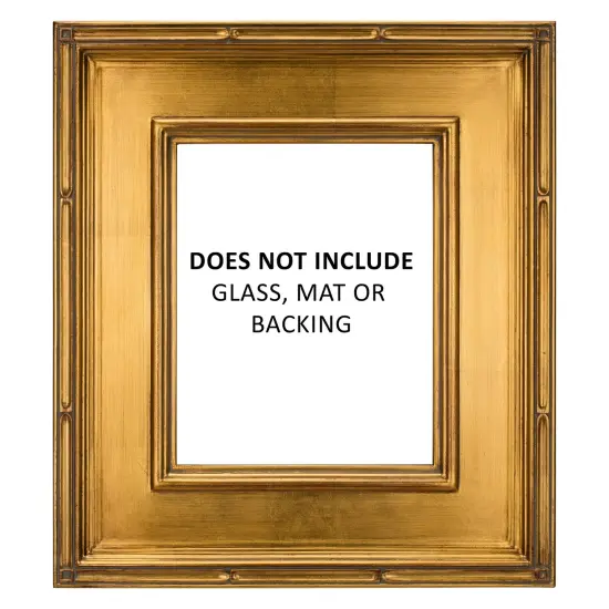 Creative Mark Museum Plein Aire Ornate Picture Frame - frame" - Gold Leaf - Pack of , High-End Antique Style Frames - Open Back with No Glass or Backing {3}