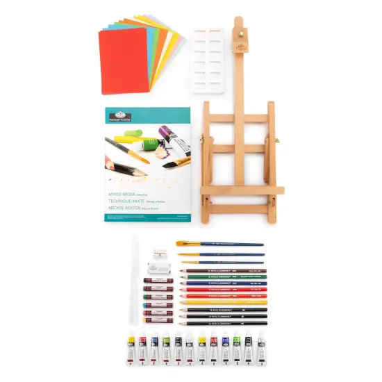 REA5220 | Mixed Media H-Frame Easel Art Set - 52pc {1}