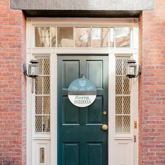 Happy Hanukkah Door Hanger {4}
