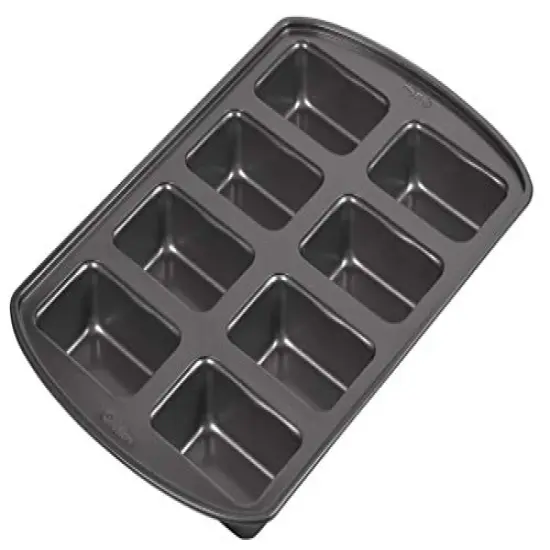 Perfect Results Non-Stick Mini Loaf Pan, 8-Cavity, 15.2 IN x 9.5 IN x 1.6, Gray {1}
