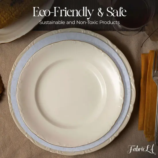 FabricLA Felt Plate Storage Dividers Protectors - 48 Pieces | Round Felt Plate Separators in 3 Sizes {4}