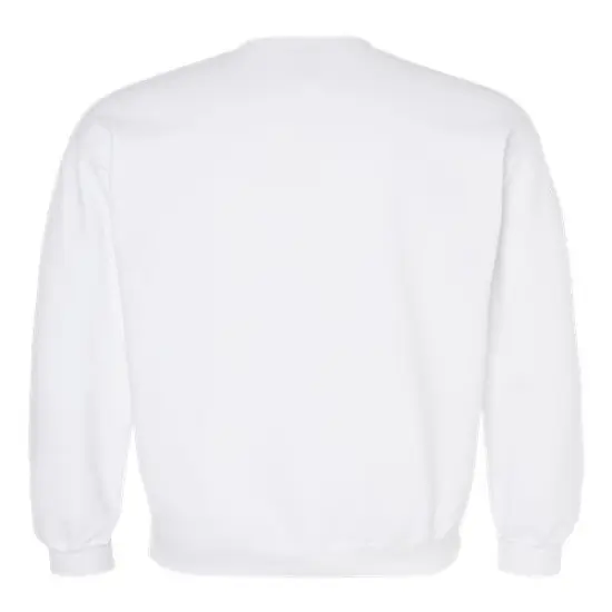 Gildan&reg; Midweight Crewneck Long Sleeve Sweatshirt White {2}