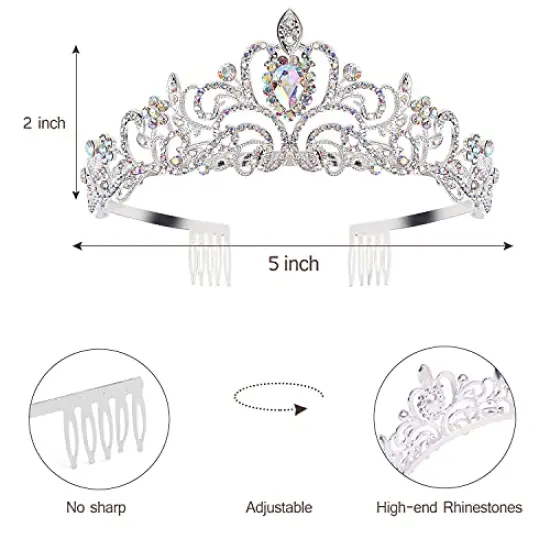 Birthday Girl, Silver Crown with Sash for Women {2}