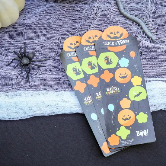 Big Dot of Happiness Jack-O'-Lantern Halloween - Kids Halloween Party Favor Kids Stickers - 16 Sheets - 256 Stickers {3}