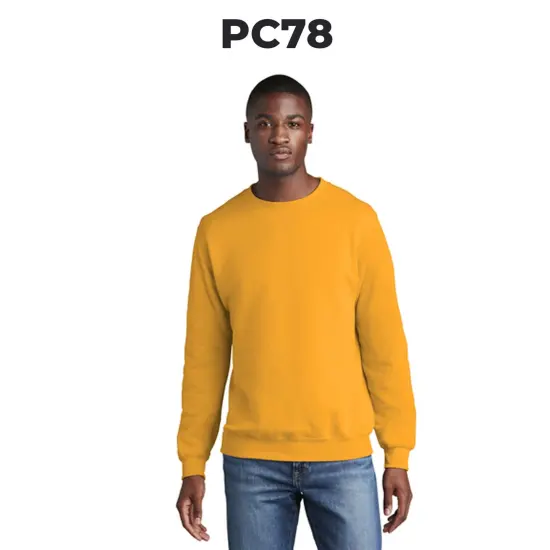 Port & Company&reg; Core Fleece Crewneck Long Sleeve Sweatshirt Lime {3}