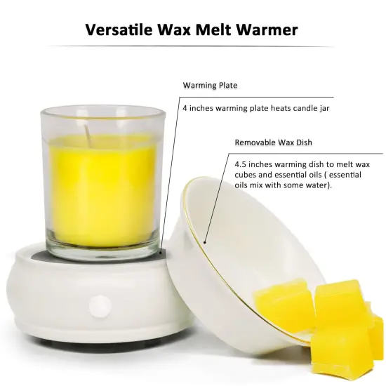 Wax Melt Warmer Burner Electric Scented Candle Wax Warmer, 4-in-1 Scented Wax Fragrance Melter for Home Office Bedroom Living Room Decor {4}