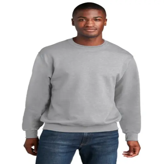 Port & Company&reg; Core Fleece Crewneck Sweatshirt Dark Heather Grey {4}