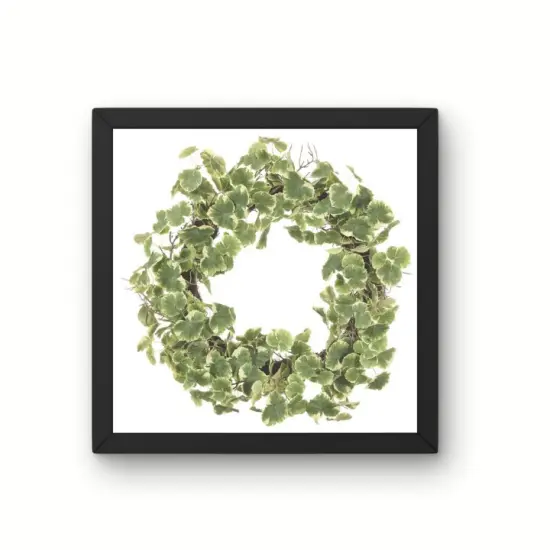 30" Artificial Geranium Aralia Wreath | Lifelike Greenery for Door & Wall Decor {3}
