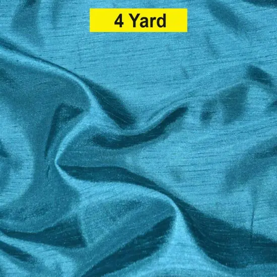 Shantung Satin Fabric Satin Dupioni Silk for Apparel and Garments 60" wide Teal {1}