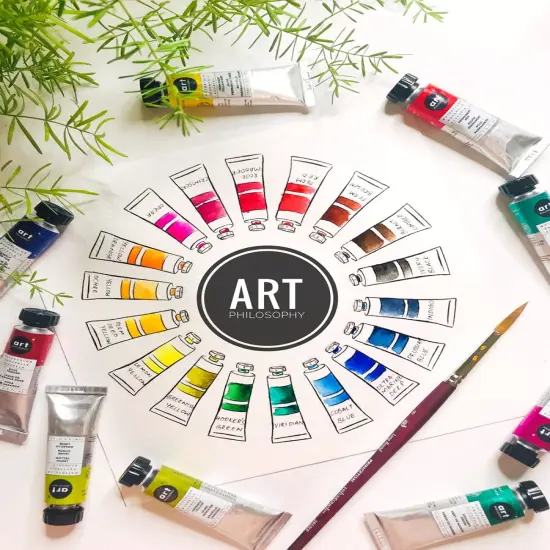 Art Philosophy&reg; Artist Grade Watercolor Tubes - Lemon Yellow - 15 ml - series #1 {5}