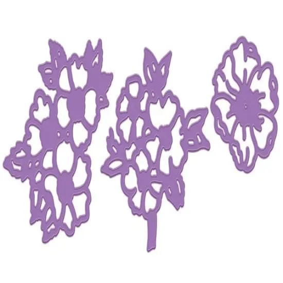 Metal Diecut - Flowers Cluster - {1}