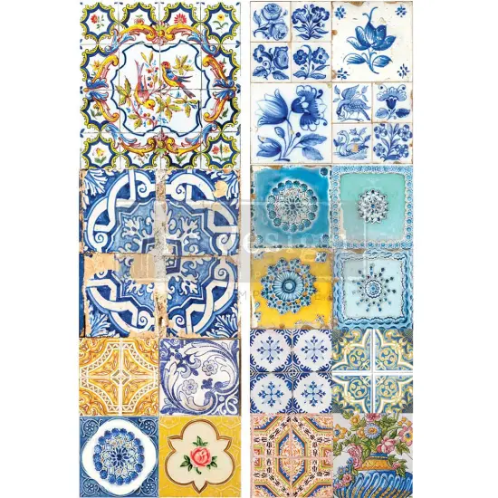 Decor Transfers&reg; - Ceramic Tiles II - total sheet size 24"x35", cut into 2 sheets {1}